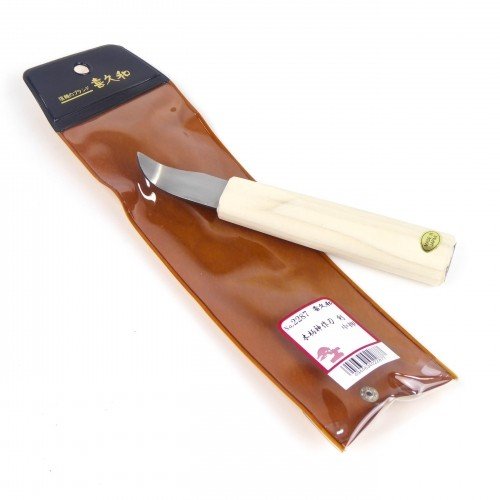 Cuchillo curvo para Jin mango madera filo hacia arriba KIKUWA...