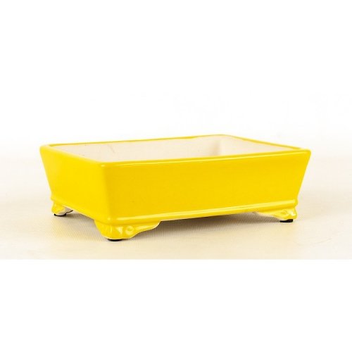 Tiesto YIXING rectangular amarillo esmaltado 18.5x14.3x5.5 cm